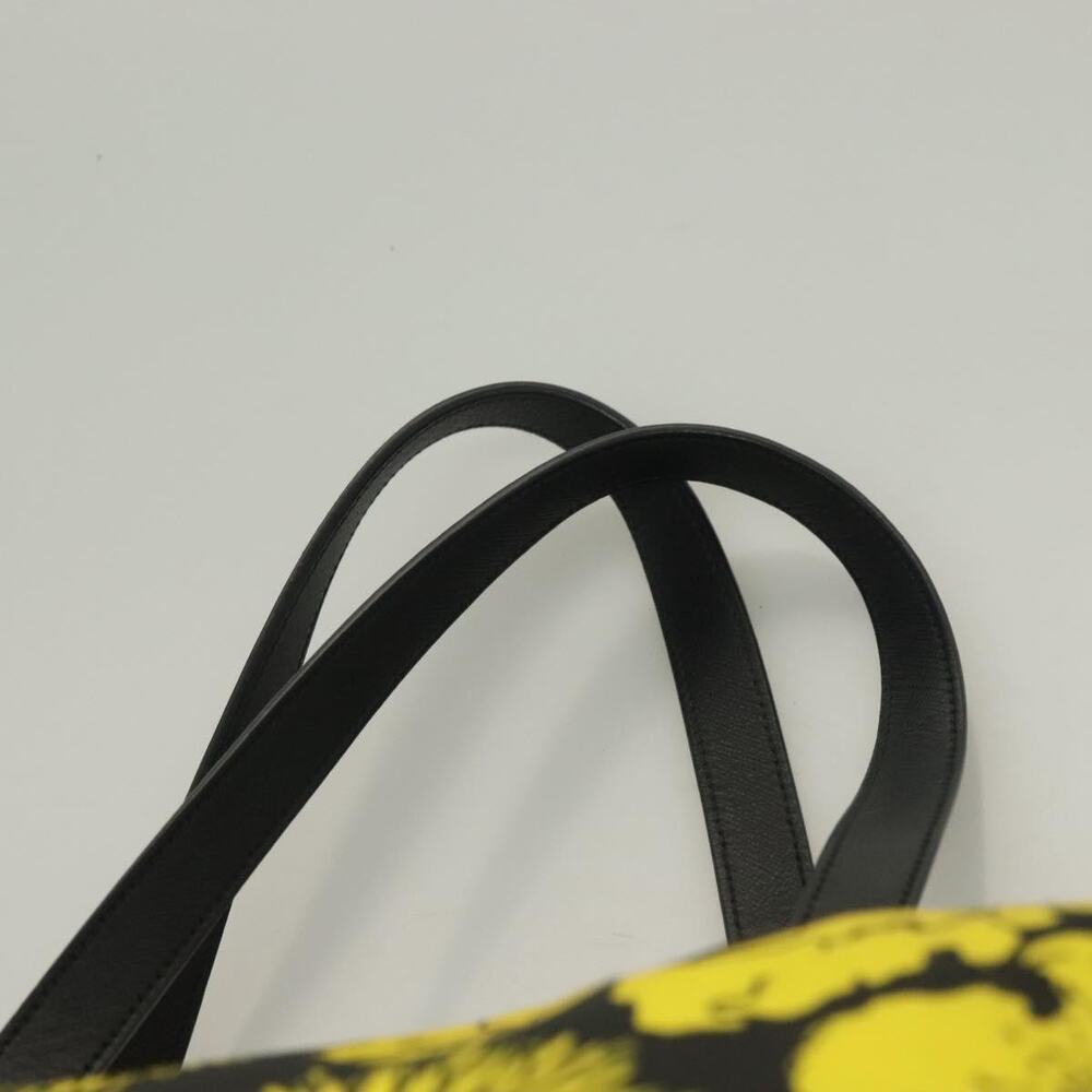 PRADA Hand Bag Nylon Yellow Silver - Picture 8 of 9
